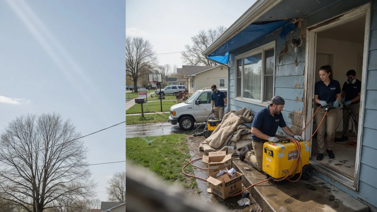 Basement Flood Cleanup in Peebles, OH near me